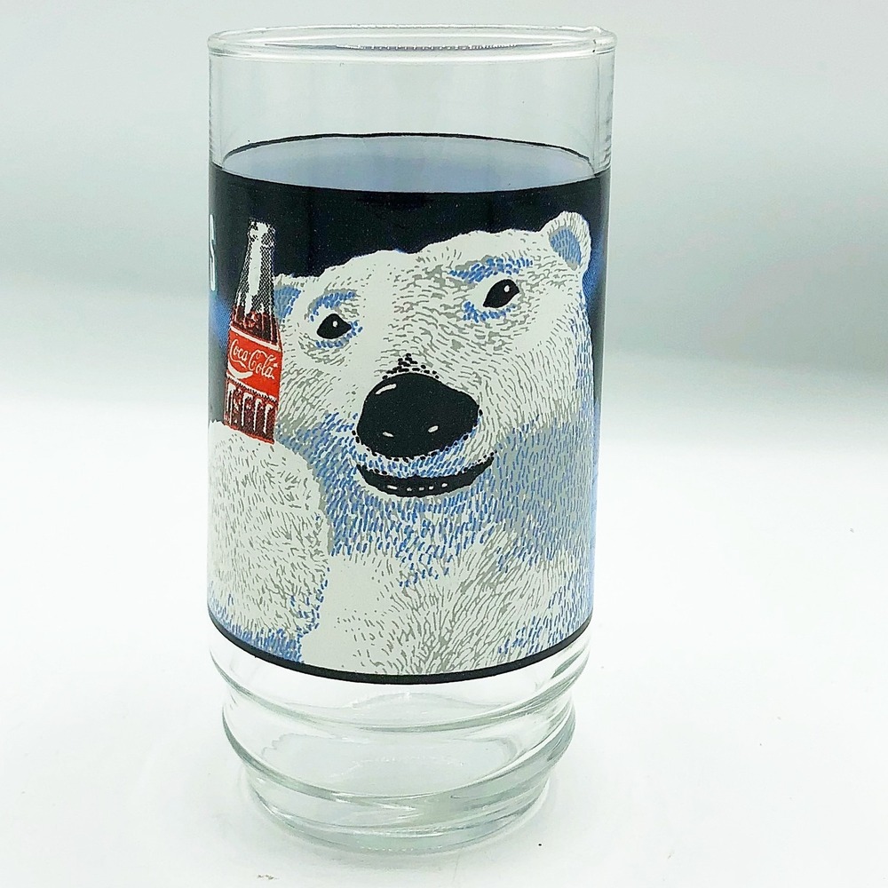 Always‎ Cool Coca Cola Polar Bear Drinking Glass Coke